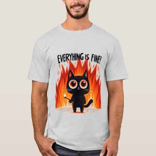 かわいい熊の「びっくり仰天!」デザイン✨ Tシャツ (正面)