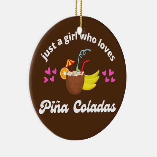 かわいい熱帯のピナ・カラダを愛する少女|過去記事 セラミックオーナメント (右)