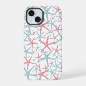 かわいい熱帯ビーチ模様 iPhone 15ケース (裏面)