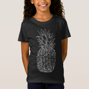 かわいい熱帯果実パイナップルグラフィック動揺して Tシャツ