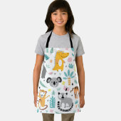 かわいい熱帯雨林動物 エプロン (インサイチュ)