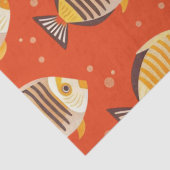 かわいい熱帯魚のパターン 薄葉紙 (詳細)