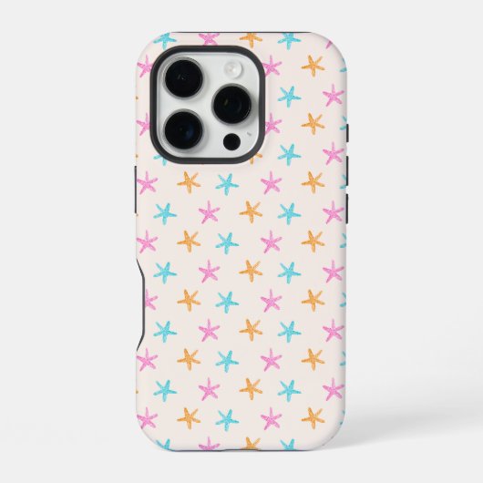 かわいい熱帯魚のパターン iPhoneケース (裏面)