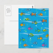 かわいい熱帯魚はがき ポストカード (正面/裏面)