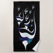 かわいい熱帯魚 ビーチタオル (正面)