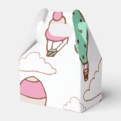 かわいい熱気球のパターン フェイバーボックス (裏面サイド)