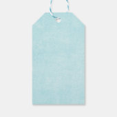 かわいい熱気球の水の色ベビーシャワー ギフトタグ (裏面)