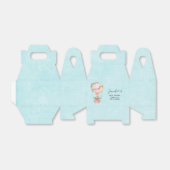 かわいい熱気球の水の色ベビーシャワー フェイバーボックス (折り畳みなし)