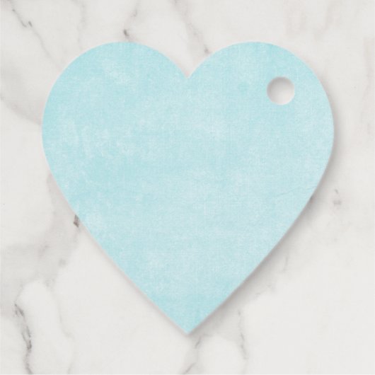 かわいい熱気球の水色ありがとう フェイバータグ (裏面)