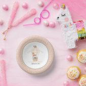 かわいい熱気球キリン・ゼブラ1歳の誕生日 ペーパーボウル (パーティー)