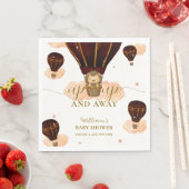 かわいい熱気球ジャングルライオンボーイ赤ちゃんシャワー スタンダードランチョンナプキン (インサイチュ)