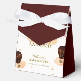 かわいい熱気球ジャングルライオンボーイ赤ちゃんシャワー フェイバーボックス