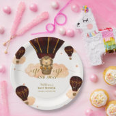 かわいい熱気球ジャングルライオンボーイ赤ちゃんシャワー ペーパープレート (パーティー)