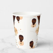 かわいい熱気球ジャングルライオンボーイ赤ちゃんシャワー 紙コップ (右)