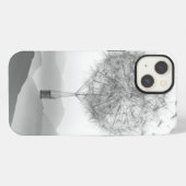 かわいい熱気球タンポポ吹ン種 iPhoneケース (裏面横)