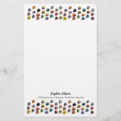 かわいい熱気球模様  便箋 (正面)