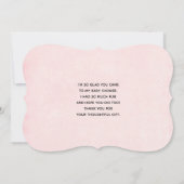 かわいい熱気球（ベアウォーター色） サンキューカード (裏面)