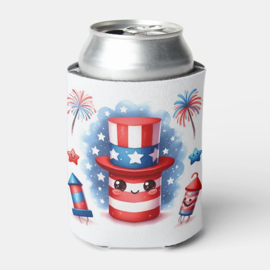 かわいい爆竹 缶クーラー (缶正面)