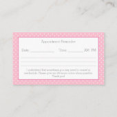 かわいい爪、 ネイルテクニカード 名刺 (裏面)