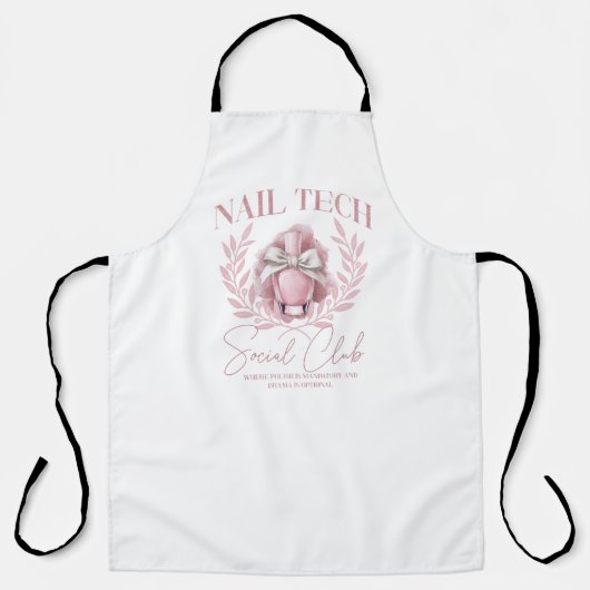 かわいい爪、 ネイルテックコケット爪、 ネイルポーランドソーシャルクラブ エプロン (正面)