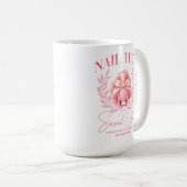 かわいい爪、 ネイルテックコケット爪、 ネイルポーランドソーシャルクラブ コーヒーマグカップ (正面右)