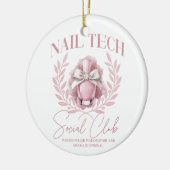 かわいい爪、 ネイルテックコケット爪、 ネイルポーランドソーシャルクラブ セラミックオーナメント (左)