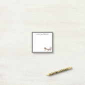 かわいい爬虫類のヤモリ ポストイット (デスク上)