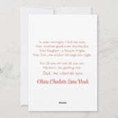 かわいい父と娘読のタイムウォーター色 シーズンカード (裏面)