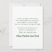 かわいい父と子がクラシックカーに乗る 水彩画 シーズンカード (裏面)