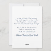 かわいい父と息子が水彩画を一緒にスキー シーズンカード (裏面)