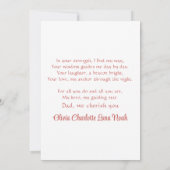 かわいい父と息子雪だるまを作る水彩画 シーズンカード (裏面)