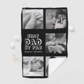 かわいい父の日フォトコラージュのゴルフタオル ゴルフタオル (インサイチュ)