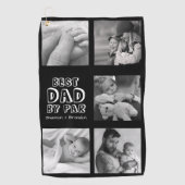 かわいい父の日フォトコラージュのゴルフタオル ゴルフタオル (正面)