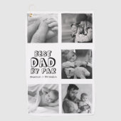 かわいい父の日フォトコラージュのゴルフタオル ゴルフタオル (正面)