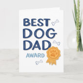 かわいい父の日ベストドッグダッドグリーティングカード カード (正面)
