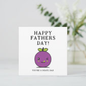 かわいい父親の日札 |ブドウパパカード シーズンカード (スタンド正面)