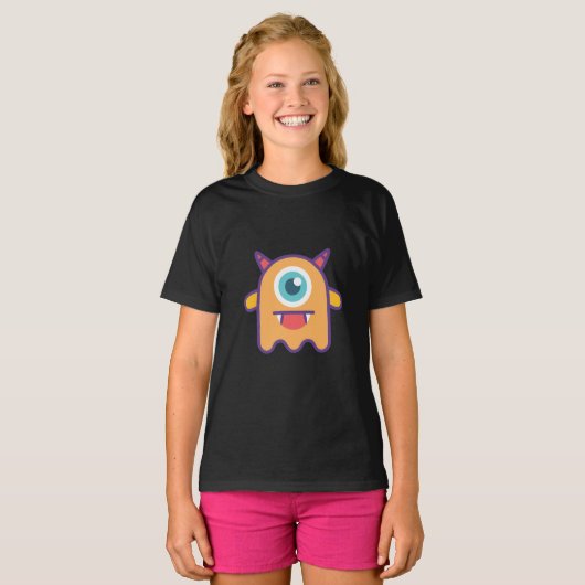 かわいい片目の怪物|過去記事 Tシャツ (正面フル)