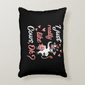 かわいい牛おもしろい牧場の動物 アクセントクッション (正面(垂直))