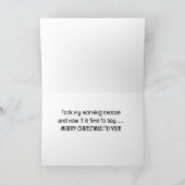 かわいい牛からの「メリークリスマス」 シーズンカード (内部)