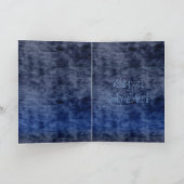 かわいい牛が月のハロウィーンから飛び降りた カード (内部)