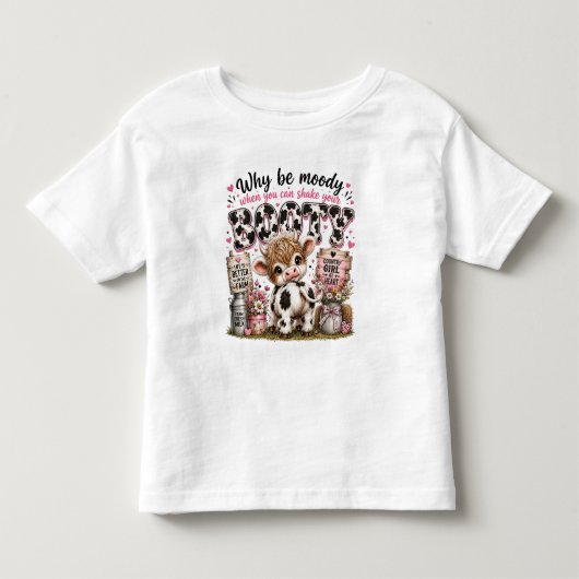 かわいい牛のお尻 トドラーTシャツ (正面)