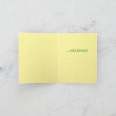 かわいい牛のイラストレーションムーチャスグラシアスサンキュー カード (内部)