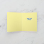 かわいい牛のイラストレーションムーチャスグラシアスサンキュー カード (内部)