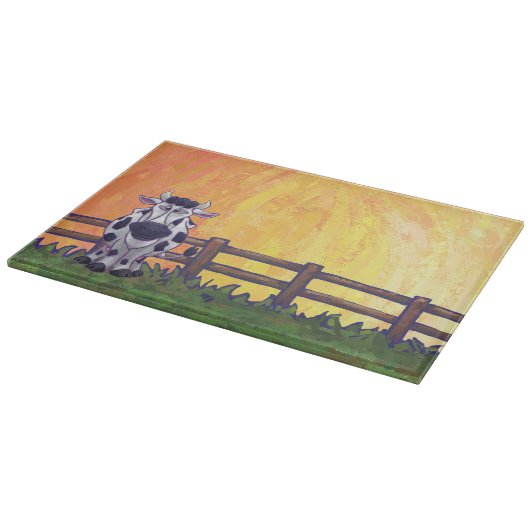 かわいい牛のキッチンアクセサリー カッティングボード (角)