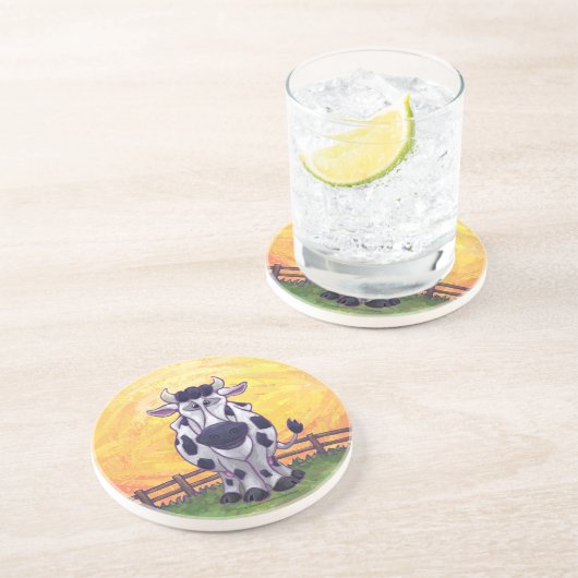 かわいい牛のキッチンアクセサリー コースター (側面)