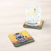 かわいい牛のキッチンアクセサリー コースター (右側)