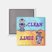 かわいい牛のキッチンアクセサリー マグネット (正面/裏面)