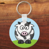 かわいい牛のキーチェーン キーホルダー (正面)