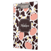 かわいい牛のパターン クリップボード (左)