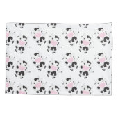 かわいい牛のパターン 枕カバー (裏面)